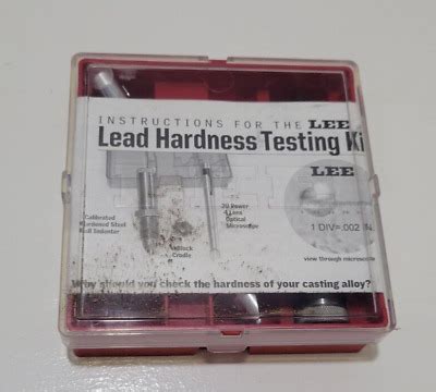 lee hardness testing kit instructions|lee hardness testing kid brinell.